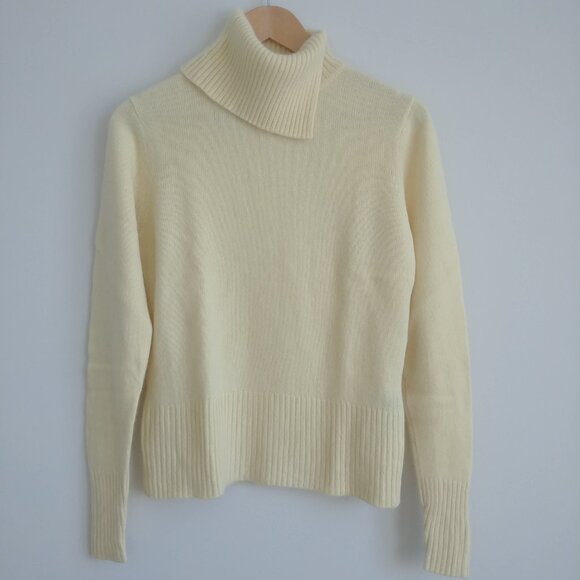 Elegant Cream Cowl Neck Sweater - Picture 5 of 15